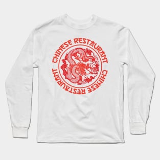 Chinese Restaurant- Circular Long Sleeve T-Shirt